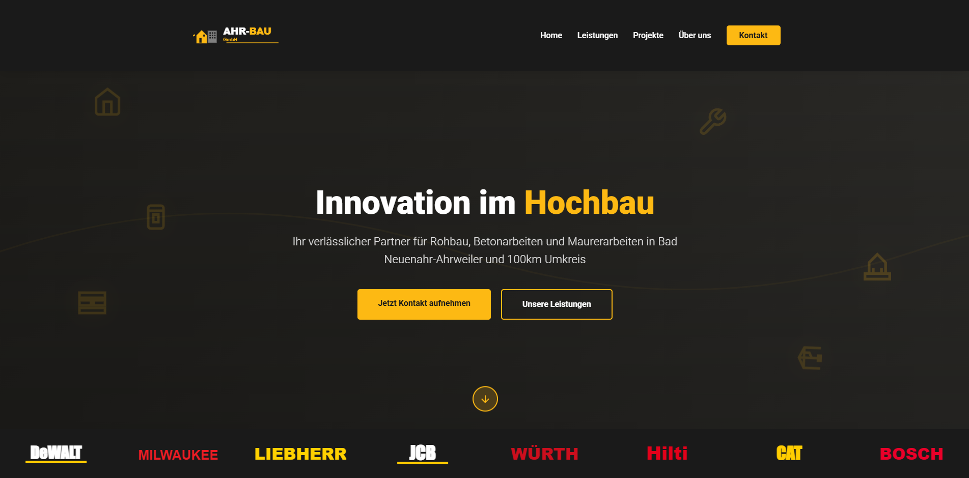 Ahr Bau GmbH Website